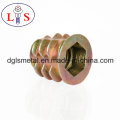 Zinc Alloy Nut Furniture Nut Hexagonal Insert Nut